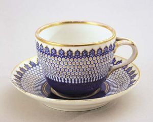 Porcelánová šálka s podšálkou