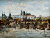Pohľad na Pražský hrad od Karlovho mosta
