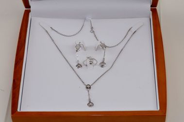 ŠPERKOVÝ SET /NÁUŠNICE, PRSTEŇ, PRÍVES/