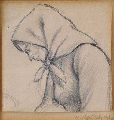 Hlava ženy v šatke