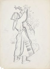 Lieskovce (podľa rovnomennej kresby kriedou z roku 1937)