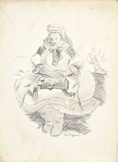 Modlitba (podľa rovnomennej kresby ceruzou z roku 1943)