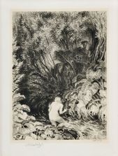 Satyr a Nymfa pri potoku