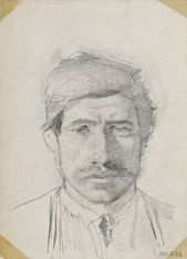 Fúzatý muž z profilu