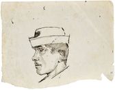 Paholok v klobúku z profilu - Figurálne štúdie