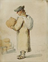 Muž s bochníkom chleba