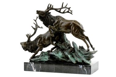 Dekoratívna plastika jeleňov