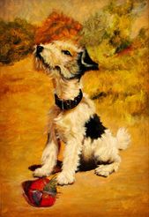 Teriér s loptičkou
