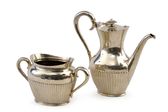 Strieborná kanvica a cukornička