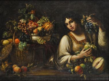 Žena s kvetmi II.