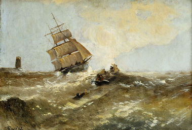 Búrka na mori