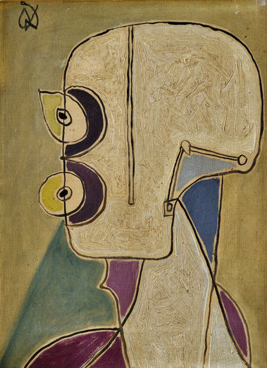 Hlava z profilu (Číhajúci)