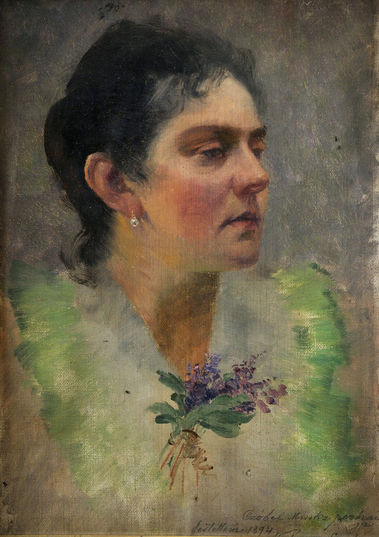 Portrét Miri Czóbel - sestry Ladislava Mednyánszkeho