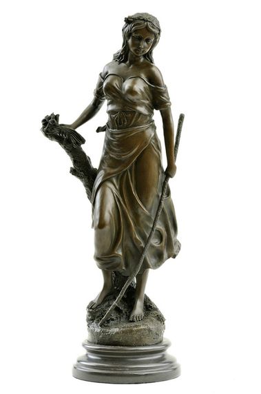 Pastierka s kyticou kvetov