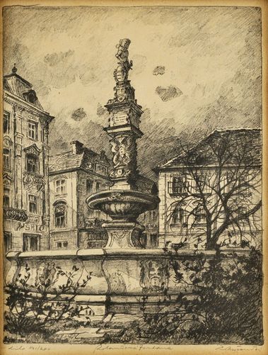 Rolandova fontána v Bratislave