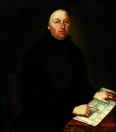 Portrét muža v čiernom odeve