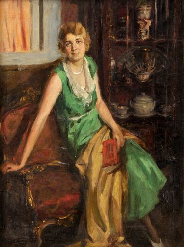 Dáma v zelenej toalete