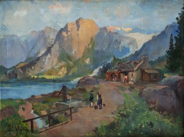 Chata v horskej krajine