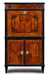 Biedermeier kabinet so sklápacou doskou