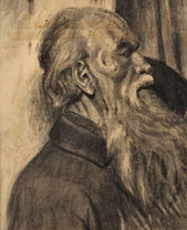 Starec z profilu