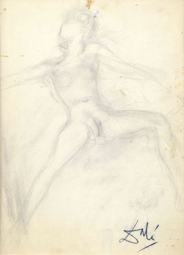 Ležiaci mužský akt