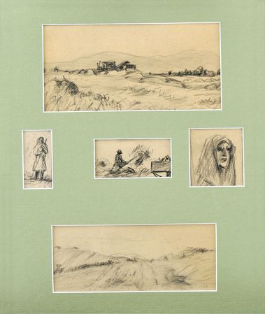 Žatva a žnica z Bakty (5 ks)