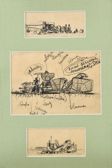 Kombajny v Bakte (3 ks)