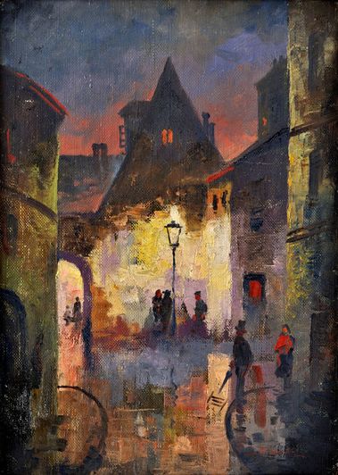 Ulička v starej Moskve