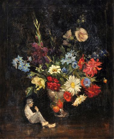 Kytica so soškou sediaceho paholka