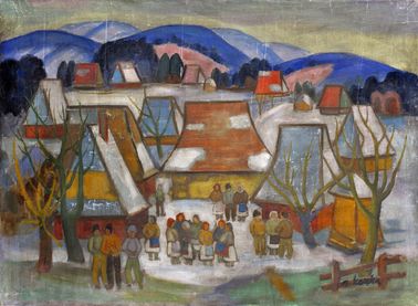 Zima vo vrchovinskej dedine