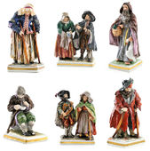 Zbierka 6 porcelánových figúriek