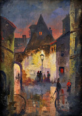 Ulička v starej Moskve