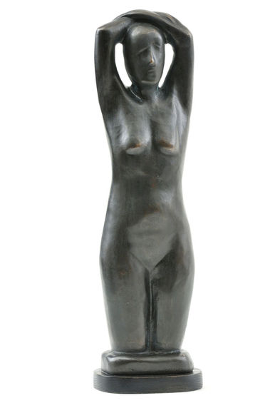 Akt so zodvihnutými rukami