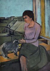 Žena s mačkou