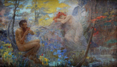 Faun a Nymfa