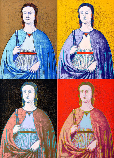 Svätá Apolónia (portfólio štyroch sieťotlačí)