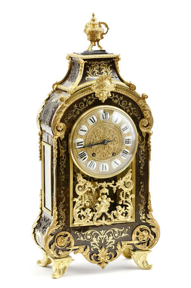 KRBOVÉ HODINY V ŠTÝLE BOULLE - NAPOLEON III.