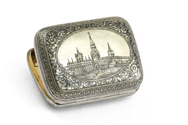 TABAKOVÁ DÓZIČKA S VEDUTOU