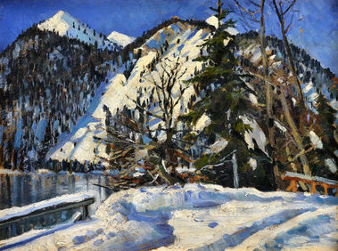 Pri zasneženom Štrbskom plese