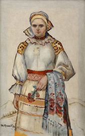 Žena s kvietkom