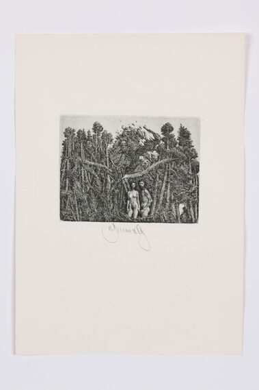 Adam a Eva (ex libris Johan Souverein)